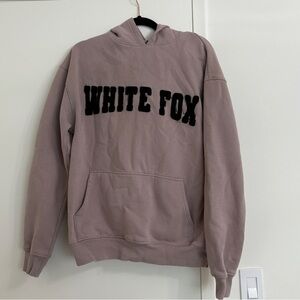 White Fox Hooded Sweatshirt